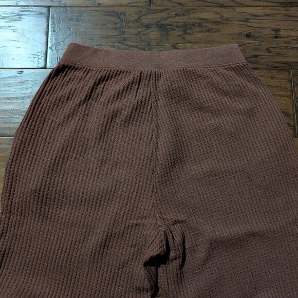 Old Navy waffle joggers and bra top lounge set PJs rust brown size XS - Picture 14 of 16